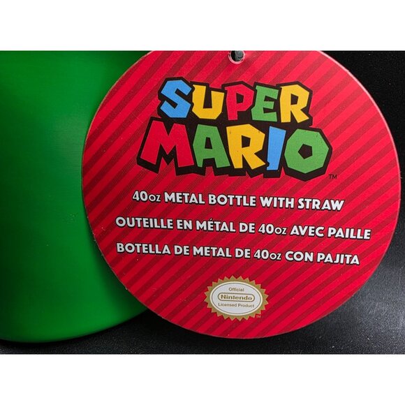 Super Mario Luigi Green 40 Oz Metal Tumbler With Straw - Picture 5 of 7